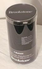 Brookstone Bluetooth Wireless Roll-Up Keyboard Black New picture