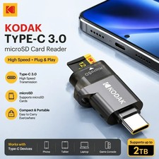 KODAK Type-C 3.0 Micro SD Card Reader TF Card Reader USB-C Adapter High Spe picture