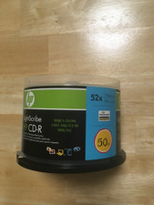 LightScribe HP CD-R 52x 700MB 50-Pack/Cake Spindle Box/Blank New Open Box picture