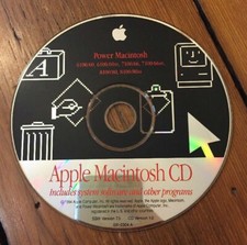 Vintage 1994 Power Mac Macintosh OS 7.5 CD System Software Programs Disc picture