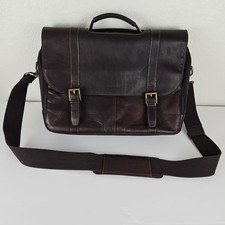 Samsonite Classic Leather Flapover Briefcase Laptop/Messenger/Business Bag picture