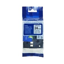 Brother P-Touch Compatible Label Tape Black on White 6mm 9mm 12mm 18mm 24mm picture