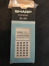 Vintage Historical CALCULATOR sharp elsi matte el-211 - NEW picture