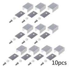 T8WC TO-220 Aluminum Sheet Heatsink Transistor Heat Sink Cooler Radiator 10PCS picture