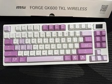 MSI FORGE GK600 TKL Wireless Keyboard Gateron KS-3 Milky Yellow Linear Switches picture