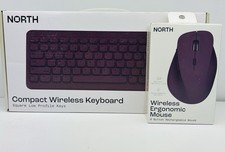 Bundle-North Wireless Compact Keyboard & Wireless Ergonomic Mouse-Plum Purple picture
