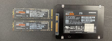 (4TB) SSD LOT (LOW USE) 2xSAMSUNG 970 EVO PLUS NVMe 1TB + 1x860 EVO 2TB SATA picture