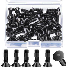 50Pcs #6-32X1/2” Flat Head Socket Cap Screws, 10.9 Grade Carbon Steel Machine Sc picture