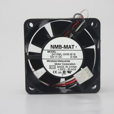NMB-MAT 6025 2410ML-04W-B19 DC12V 0.10A 6CM 3-wire dual ball cooling fan 3pin picture