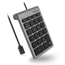 Macally Peripherals UCNUMKEY22SG 22 KEY USB-C NUMERIC KEYPAD TYPE C NUMPAD SPACE picture