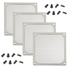 JAMHER 4Pack 120 x 120mm Computer Fan Filter Grills with Screws,White picture