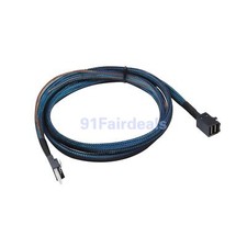 Supermicro CBL-SAST-0835 SlimSAS(SFF-8654) to MiniSAS HD (SFF-8643) Cable 100cm picture