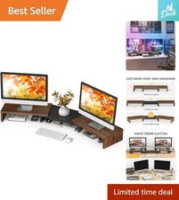 Stylish TAVR Dual Monitor Stand - 43.3