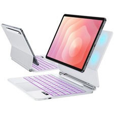 JUQITECH Magic Style Keyboard Case for Samsung Galaxy Tab S10 Lite/ S10 FE 11