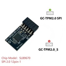 GC-TPM2.0 (12Pin) TPM SPI SLB9670 Module for Gigabyte Z590M GAMING X Win11US picture