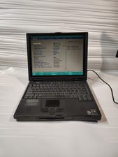 VINTAGE GATEWAY SOLO 5100 LAPTOP BUNDLE CD-ROM FLOPPY BATTERY CORD TESTED WORKS picture