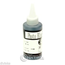 CISinks 100ml Photo Black DYE INK Refill Bottle Alternative for R3000 CISS picture