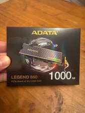 NEW ADATA LEGEND 860 1TB NVMe M.2 2280 SSD PCIe Gen4 x4 SLEG-860-1000GCS picture