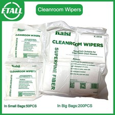 KAISI 50/200PCS 9x9cm Anti-Static Lint-Free LCD Cleaning Cloth for Phone Repair picture