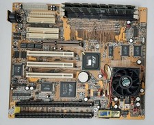 PCChips M577 Super Socket 7 ISA AGP Retro Motherboard + AMD K6-2 500MHz + 256MB picture