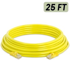 Yellow Cat5e Cable RJ45 Ethernet Patch Cord Router Cable LAN Network Wire Lot picture