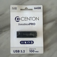 64GB Centon Datastick Pro USB3.2 Type A Flash Drive - Black picture