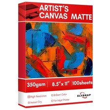 Elygrap 350g Printable Cotton Sheets for Inkjet Printer 8.5x11 Inch | 100Shee... picture
