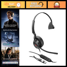 UH44 Mono USB Headset, Single Ear Computer Headset, Dual Mics picture