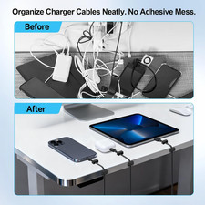 10 Pack Magnetic Cord Holder, Strong Magnet Cable Clips, Cable Holder picture