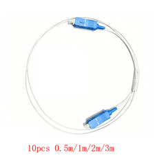 10PCS Fiber Optic Patch Cord Simplex Single Mode 0.9mm SC FC LC ST 0.5M 1M 2M 3M picture