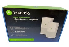 Motorola MH7022 AC2200 Tri-Band Mesh WiFi Router+Satellite 2-Pack Open Box picture