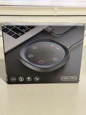 JOUNIVO USB Speakerphone, Omnidirectional Computer Speaker JV801pro, Black  picture