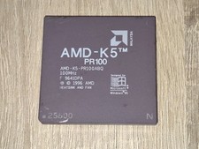 AMD K5 PR100 CPU Processor AMD-K5-PR100ABQ Socket 5 / 7 Vintage 1996 Used picture