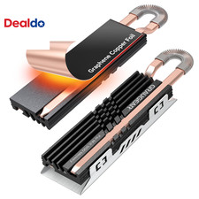 M2 2280 NVMe SSD Heatsink Heat Pipe Cooler for PS5 and Desktop PC picture