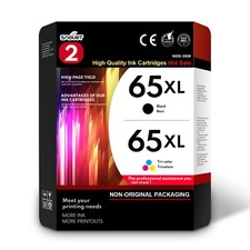 65XL Ink Cartridges Replacement for HP 65 XL AMP 100 120 DeskJet 2620 Envy 5020 picture