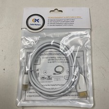 Cable Matters 101009-6 6ft Mini DisplayPort to HDMI Cable White picture