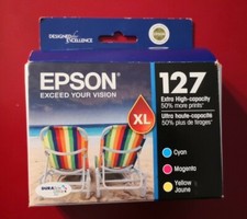 06-2017 Epson GENUINE 127 Color Ink ( IN RETAIL BOX ) T127520 Workforce 840 845 picture