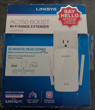 Linksys RE6300 AC750 BOOST Wi-Fi Range Extender 6500 sq ft extend New Open Box picture