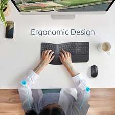 KENSINGTON PRO FIT ERGO KM680 EQ WIRELESS KEYBOARD AND MOUSE DESKTOP -  BLACK picture