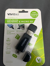 Vivitar USB 2.0 Digital SD Card Reader VIVCR46N-NO C picture