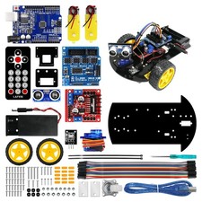 Smart Robot Car 2WD Chassis Kit with Ultrasonic Module R3 Board,Remote Compat... picture