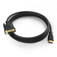 5ft Gold-Plated HDMI to VGA Cable for Desktop, Laptop, Monitor, Projector picture