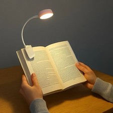 1pc USB Charging Adjustable Reading Light -3 Color Modes, Eye Protection LED, Po picture