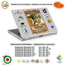 Wanted usopp one piece sticker notebook tablet sticker cartoon print pvc 9pcs picture