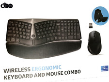 Ergonomic Wireless Keyboard and Mouse MK835 Ergo Bluetooth 2.4G Split Design picture