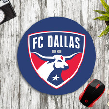 FC DALLAS CUSTOM ROUND PC DESK MAT MOUSE PAD HOME SCHOOL GIFT SOCCER picture