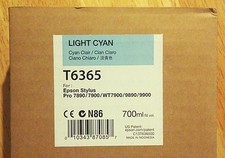 08-2022 NIB EPSON T6365 Light Cyan Ink 700ml for Stylus Pro 7890/7900/9890/9900 picture
