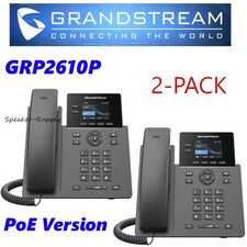 2 Grandstream GRP2610P 2-Line 2 SIP Office Phone PoE Version GS-GRP2610P picture