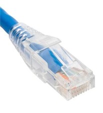 Icc ICPCST03BL Patch Cord, Cat6, Clear Boot, 3' Blue picture
