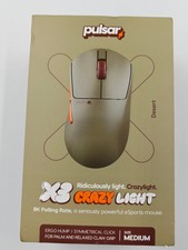 Pulsar X3 CrazyLight 8K Wireless Gaming Mouse Desert Medium PX3RCL103 picture